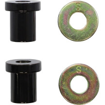 Casquillo sólido para elevador de manillar — Negro, Brillo