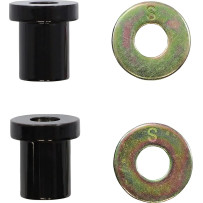 Casquillo sólido para elevador de manillar — Negro, Brillo