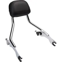 Short Detachable Backrest — 6.5" x 4.5", Chrome
