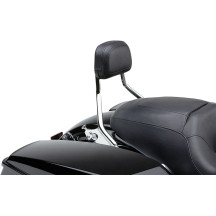 Short Detachable Backrest — 16.5 cm x 11.5 cm, Chrome