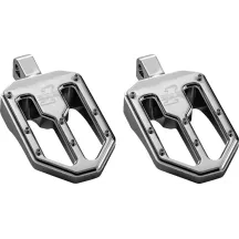 Moto V1 Foot Pegs — 89 mm (3-1/2"), 57 mm (2-1/4"), male mount, chrome