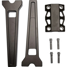 Elevadores de rendimiento — Altura 25,5 cm (10"), Abrazadera 25,4 mm (1"), Aluminio, Bronce con recubrimiento en polvo