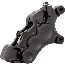 Ness Tech Six-Piston Differential Bore Caliper — 300 mm (11.8"), Front Right, Black