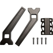 Elevadores de Rendimiento — abrazadera 25,4 mm (1"), retroceso 50,8 mm (2"), elevación 25,5 cm (10"), bronce con acabado en polv