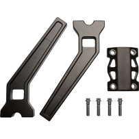 Elevadores de Rendimiento — abrazadera 25,4 mm (1"), retroceso 50,8 mm (2"), elevación 25,5 cm (10"), bronce con acabado en polv