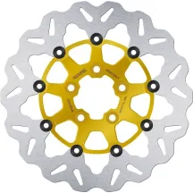 Brake Rotors — 5-hole bolt pattern, Gold/Silver
