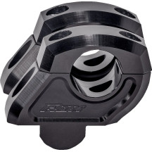 1-1/2” Barback Handlebar Risers — 1-3/8" rise, 3/4" pullback, 7/8" clamp, Black