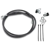 Kit de latiguillos de freno de vinilo negro de longitud extendida — 112 cm (44"), Sobredimensionado +5.1 cm (2")