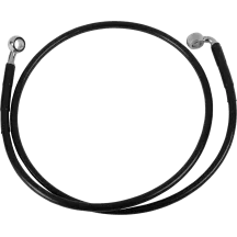 Kit de latiguillos de freno de vinilo negro de longitud extendida — 112 cm (44"), Sobredimensionado +5.1 cm (2")
