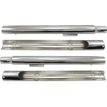 Sistema de escape Bad Hombre Dual — 63.5 mm (2.5"), apto para '86-'96 FXST/FLST