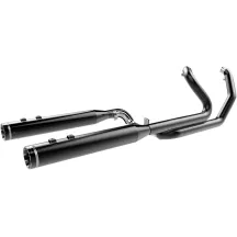 Sistema de escape 2-into-2 Dominator — sistema 2-into-2, 11.5 cm (4.5") diámetro de silenciador, negro