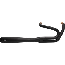 Sistema de escape 2 en 1 Super Street — Negro