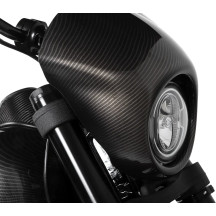 Faro reflectante estilo 5.75" — 146 mm (5-3/4"), 12V, H4, cromo oscuro