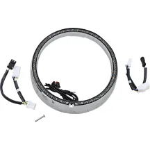 ProBEAM® Aro de embellecedor de intermitentes — 60-LED (blanco/ámbar), lente ahumada, embellecedor cromado
