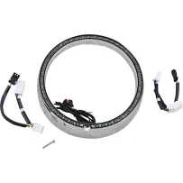 ProBEAM® Turn Signal Ring Trim — 60-LED (white/amber), smoked lens, chrome trim
