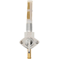 1/4" NPT Petcock — 1/4" NPT outlet, Chrome, Gold
