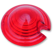 Lente de reemplazo de luz trasera estilo chopper años 50 — Rojo, Redondo