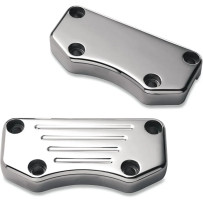Billet Aluminum Top Handlebar Clamp — 25.4 mm (1") clamping diameter, 3.5" center-to-center riser spacing