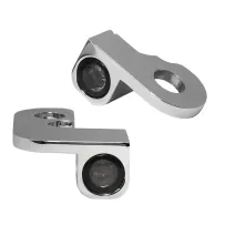 Intermitentes NANO para manillar — 12 V, cromado, par, delantero izq./der.