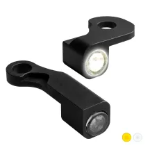 NANO Series Handlebar Turn Signals — 12V, front left/right, black