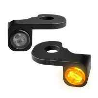 Intermitentes de Manillar Serie NANO — 12V, Harley Davidson®, Negro
