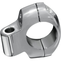 Accessory Mount — 31.8 mm handlebar fit, chrome, 1/2" inside diameter