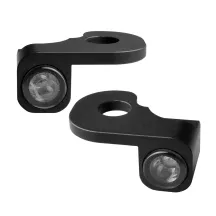 NANO Series Handlebar Turn Signals — 12V, Harley Davidson®, Black