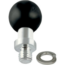 Universal Ball Mount — 1" rubber ball, black powder-coated