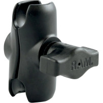 Double Socket Arm — 2" ball mount, black