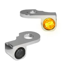 NANO Series Handlebar Turn Signals — 12 V, Front left/right, Chrome