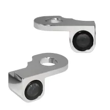 NANO Series Handlebar Turn Signals — 12V, Chrome, for Harley‑Davidson®