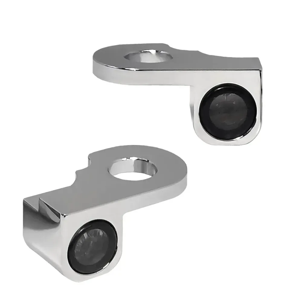 NANO Series Handlebar Turn Signals — 12V, Chrome, for Harley‑Davidson®