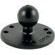 Mount Adapter — Ball mount, aluminum, black