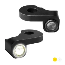 NANO Series Handlebar Turn Signals — 12V, front left/right, black