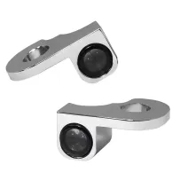NANO Series Handlebar Turn Signals — 12V, with position light, chrome