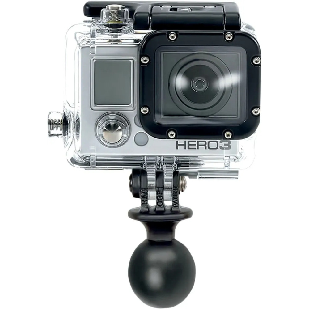 GoPro® Camera Adapter — 1" ball, GoPro compatible, Black