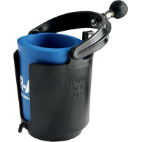 Self-Leveling Cup Holder and Cozy with 1" Ball — Black