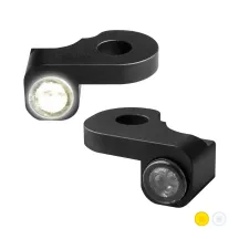 NANO Series Handlebar Turn Signals — 12V, front left/right fitment, black