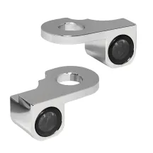 NANO Series Handlebar Turn Signals — 12 V, Chrome, Harley Davidson®