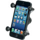 Universal X-Grip® Cell Phone Cradle with 1" Ball — 1" ball, Black