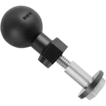 Universal Ball Mount — 1" rubber ball, mirror-post base, universal handlebar fit