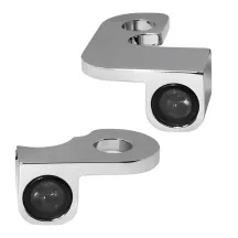 NANO Series Handlebar Turn Signals — 12V, front left/right fitment, chrome