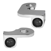 NANO Series Handlebar Turn Signals — 12V, front left/right fitment, chrome