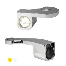 NANO Series Handlebar Turn Signals — 12V, Front left/right, Chrome