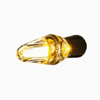 mo-BLAZE Ice Turn Signal — Anodized black, Orange LED