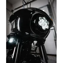 Fairing Vent Lights — Black housing, Amber/White LEDs, for Harley-Davidson