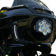 Fairing Vent Lights — Black housing, Amber/White LEDs, for Harley-Davidson