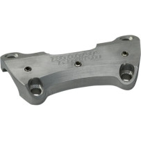 Bagger Nation "Super Clamp" Abrazadera para riser de manillar de una pieza — diámetro de sujeción 1-1/4", plateado satinado