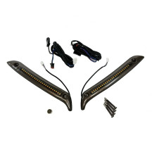 Low Rider ST Moldura de parabrisas LED — Harley-Davidson, negro brillante