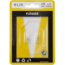 Filament Glass Wedge Bulbs — 12V, 2.3W, W2X4,6D, 10-pack